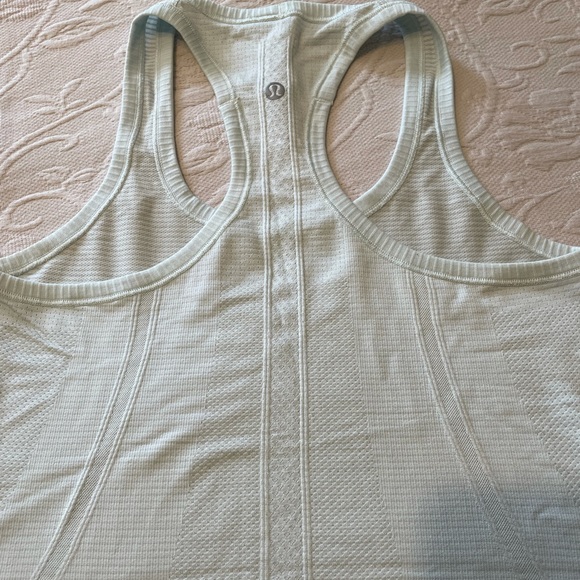 Lululemon Swiftly tank. Full length, great condition!! Color is a light blue - Picture 3 of 3